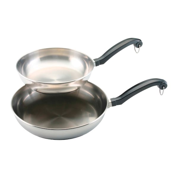 Farberware Farberware Classic Series Stainless Steel Skillet Set 8 & 10 in. Silver - 71229