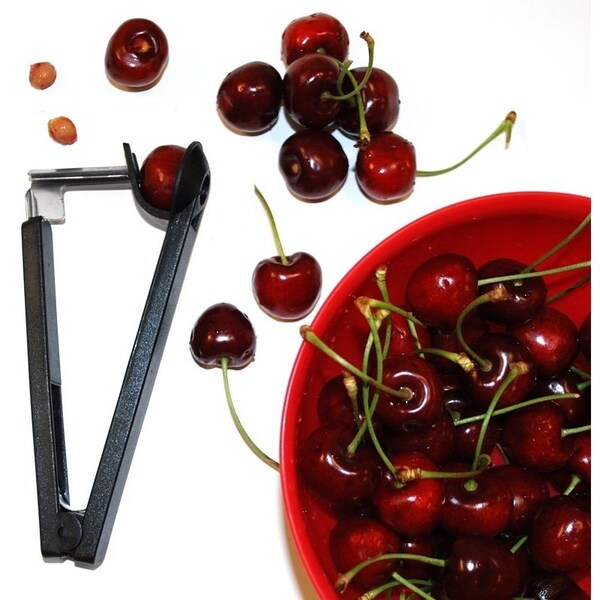 Norpro Cherry and Olive Pitter, 614 in L, 134 in W, 112 in H, Aluminum - 5116
