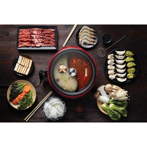 Starfrit THE ROCK by Starfrit Dual-Sided 3.2-Quart Electric Hot Pot - 024425-002-0000