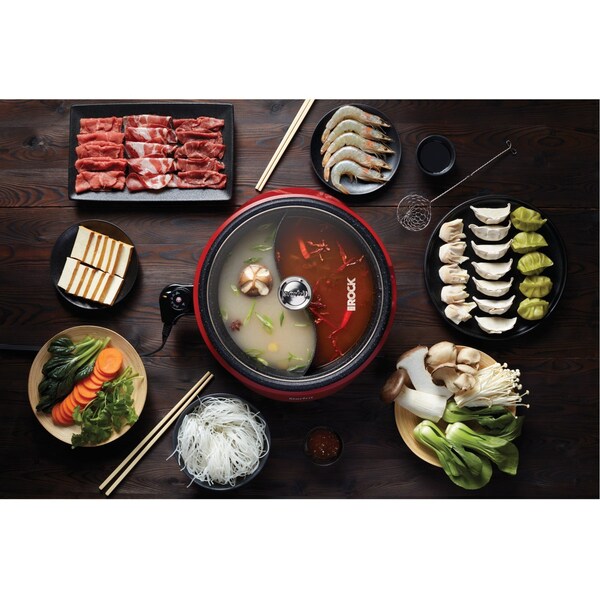 Starfrit THE ROCK by Starfrit Dual-Sided 3.2-Quart Electric Hot Pot - 024425-002-0000