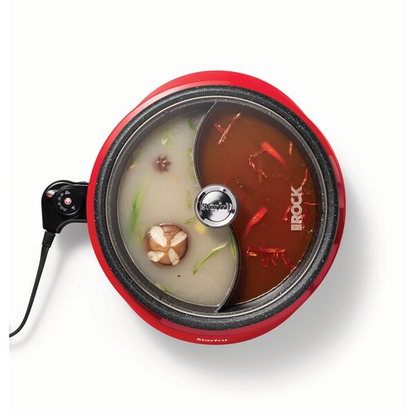 Starfrit THE ROCK by Starfrit Dual-Sided 3.2-Quart Electric Hot Pot - 024425-002-0000