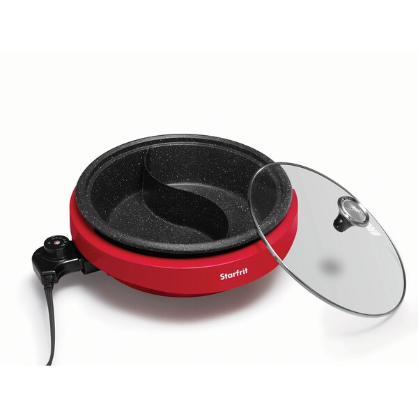 Starfrit THE ROCK by Starfrit Dual-Sided 3.2-Quart Electric Hot Pot - 024425-002-0000