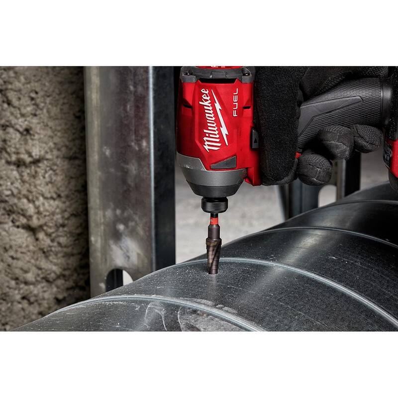 Broca de paso de titanio para trabajo pesado de Impacto #9 de 7/8 pulg. x 1-1/8 pulg. y broca de paso de titanio #4 de 3/16 pulg. x 7/8 pulg. (2 piezas) - 48-89-9249-48-89-9244