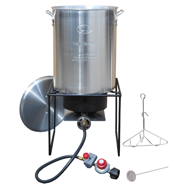 King Kooker Turkey Fryer, 29qt., Aluminum Turkey Pot - 12RTF