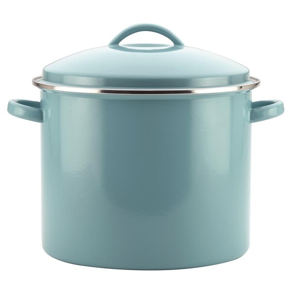 Farberware Other  16 qt. Enamel-on-Steel Large Covered Stockpot, Aqua - 46497