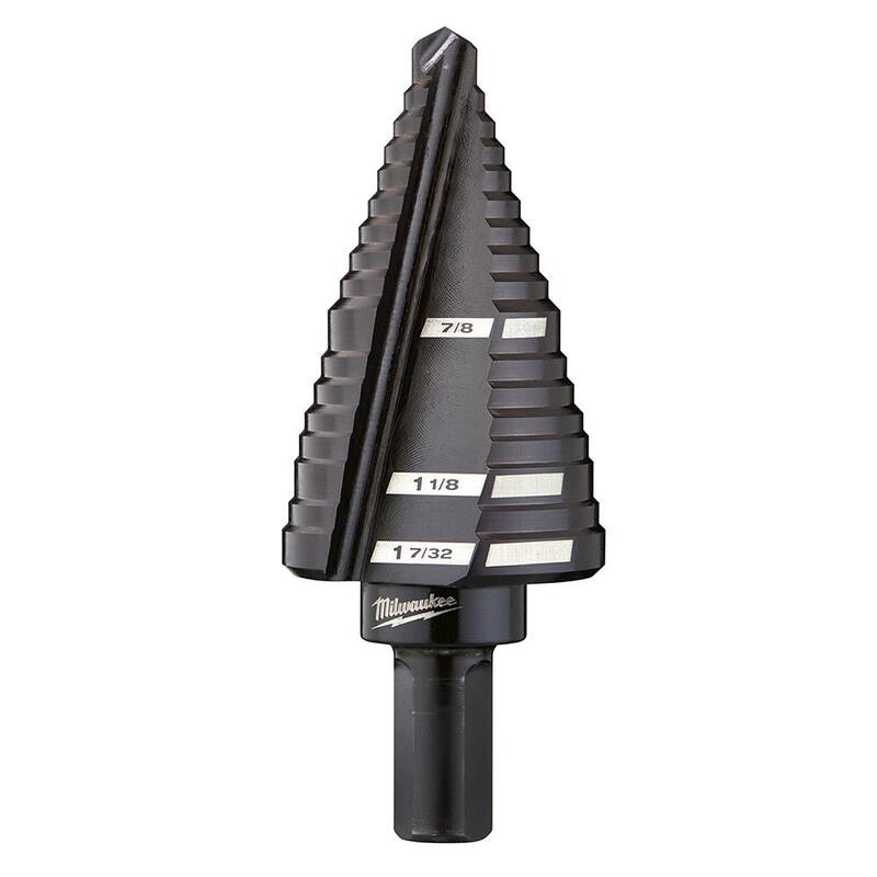 Broca escalonada de óxido negro Milwaukee de 7/8 a 1-7/32 de pulgada (13 pasos) - 48-89-9211