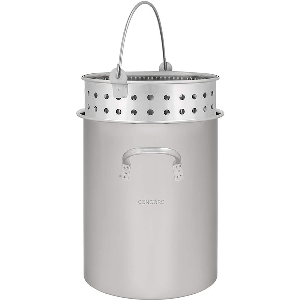 Concord Stainless Steel Stock Pot w/ Basket Heavy Kettle 36 Quart - S36-B