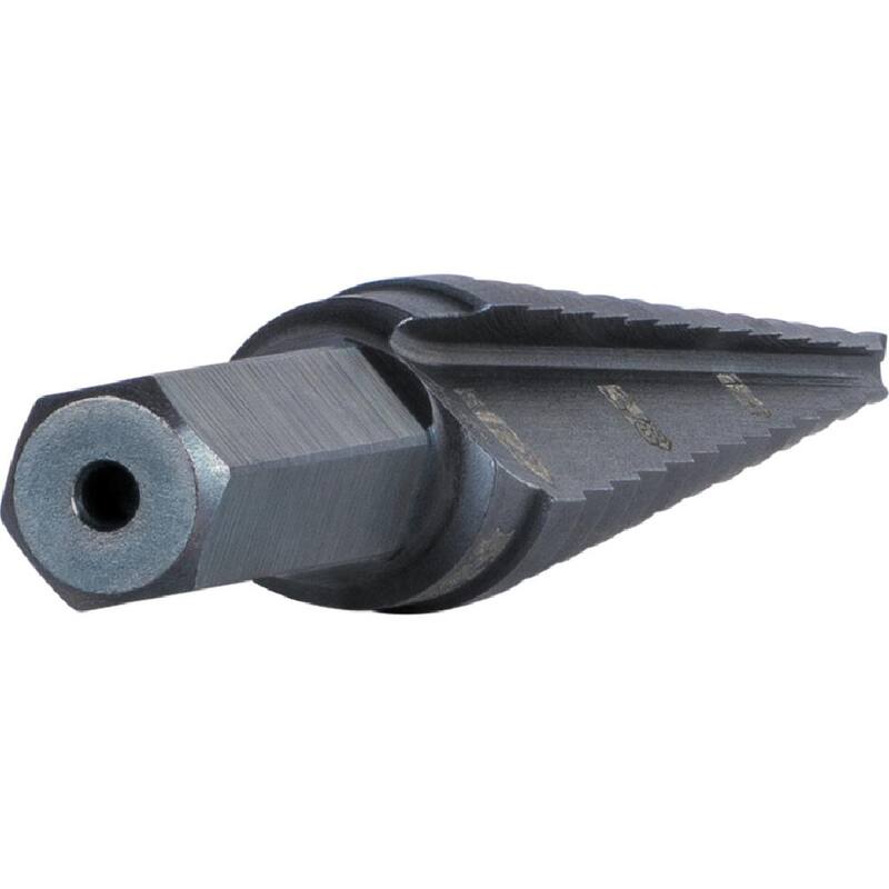 Broca escalonada de acero de alta velocidad de doble filo de 1/8 a 1/2 pulgadas - KTSB01