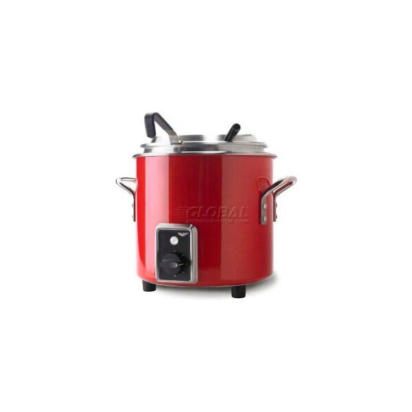 Vollrath Co Vollrath Retro Stock Pot Kettle Rethermalizer, 11 Quart, Fire Engine Red Finish - 7217255