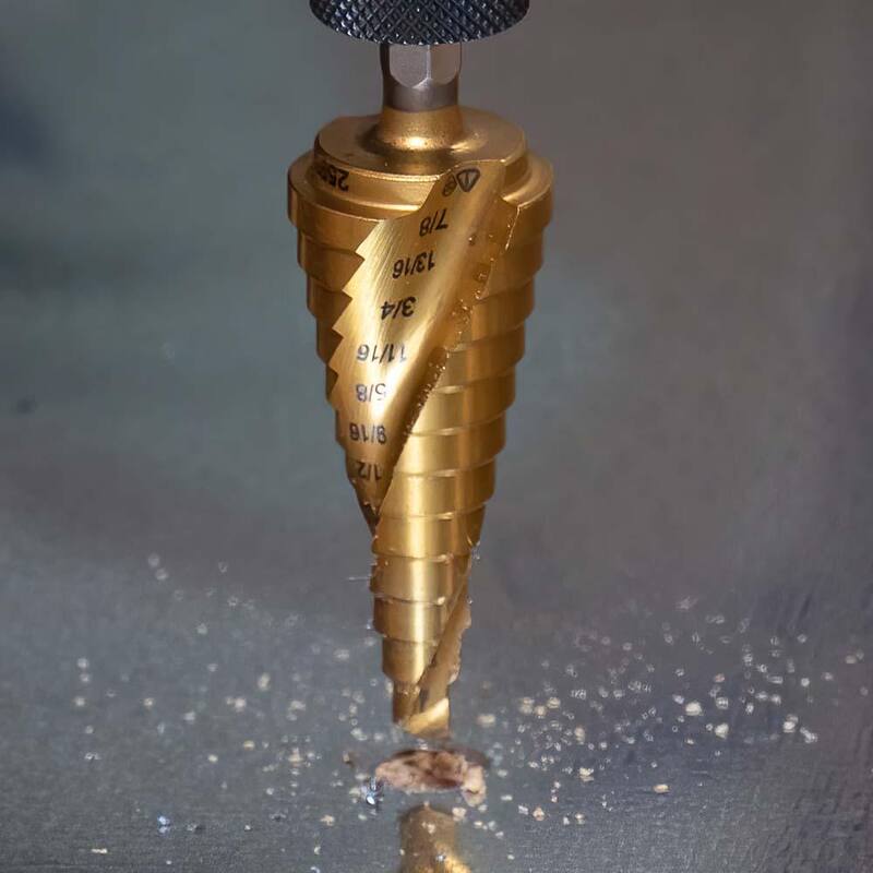 Kit de brocas escalonadas Klein Tools, de doble espiral y flauta doble, VACO (3 piezas) - 25951