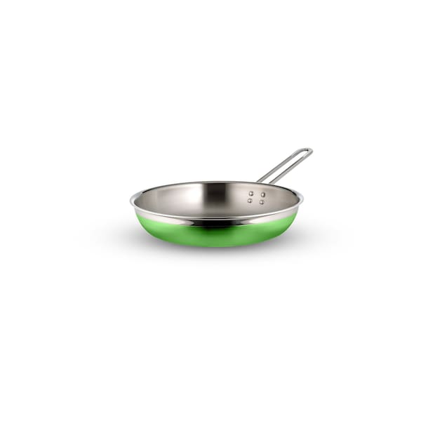Bon Chef Country French 2 Saute Pan/Skillet-Long Hndle No Cov  10 1/8"X1 7/8"  1 Qt 20 Oz - Lime - 71307-CF2-L