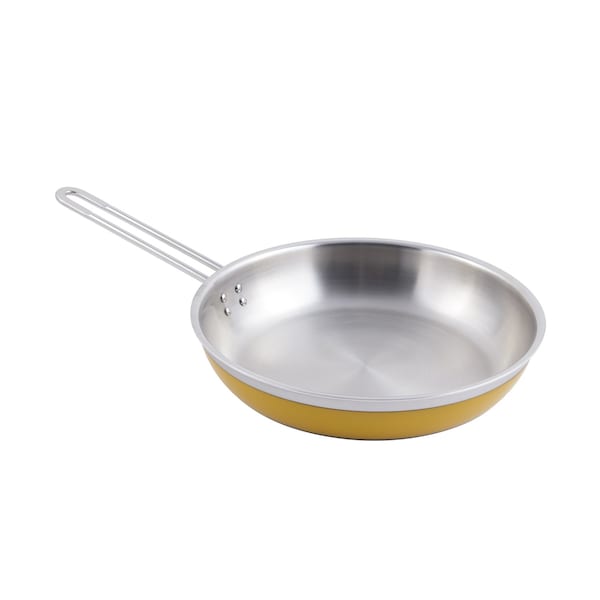 Bon Chef Classic Cntry French Col Saute Pan/Skillet-Long Hndle No Cov  11"X2 1/8"  2 Qt 12 Oz - 60308YELLOW
