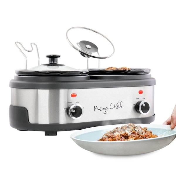Megachef Dual 1.5 qt. Crock Buffet Slow Cooker - MC-1500