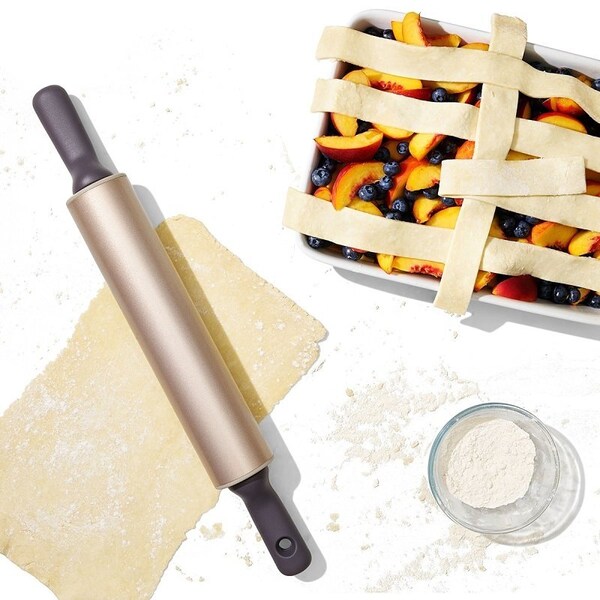 Good Grips Rolling Pin, 20.9 in OAL, Polypropylene/Stainless Steel - 11249400