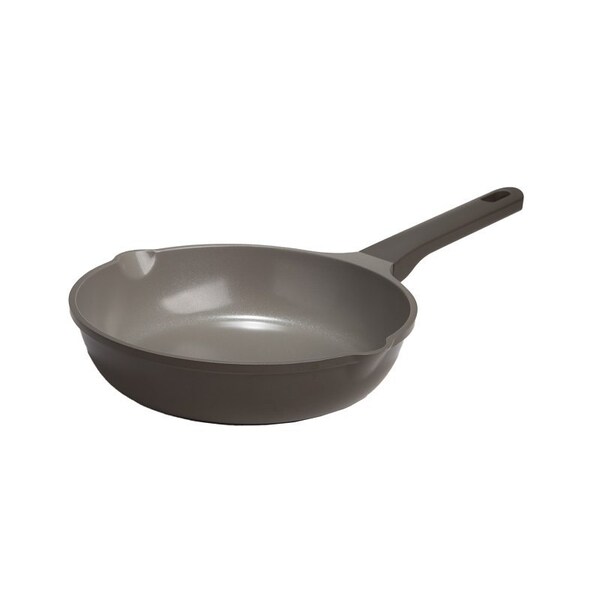 Ecolution Aria Series Fry Pan, 9-1/2 in Dia, Aluminum Pan, Charcoal Pan, Comfort-Grip, Soft Touch Handle - EH11568-AS