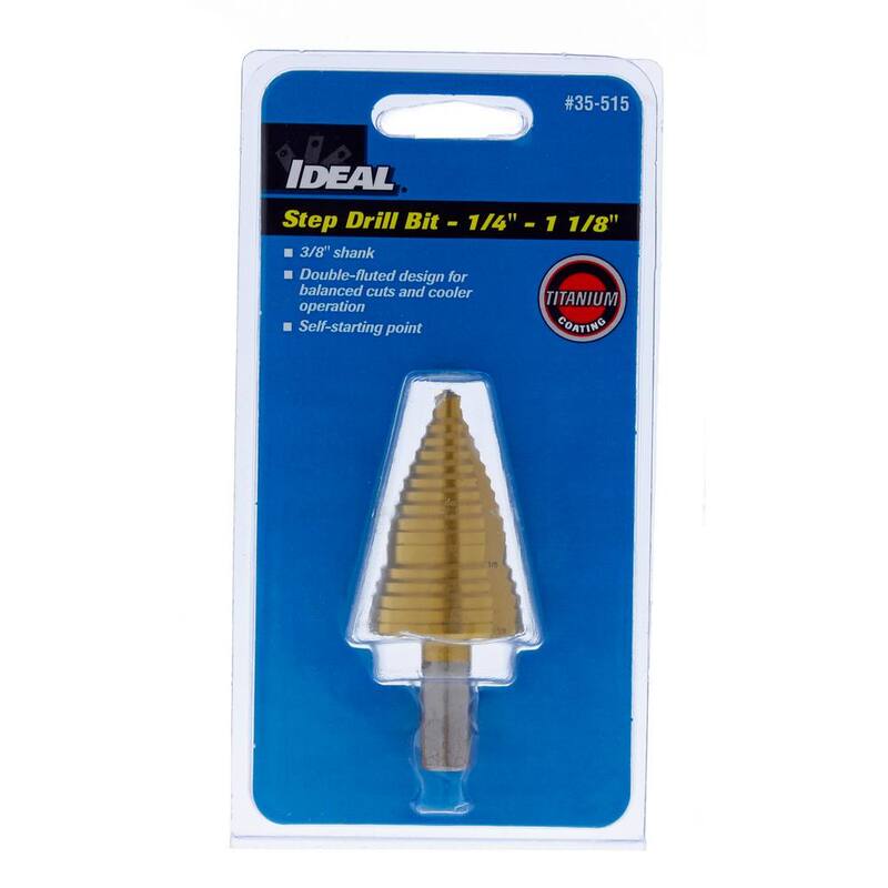 Broca escalonada IDEAL, 1/4 pulgadas - 1 1/8 pulgadas - 35-515