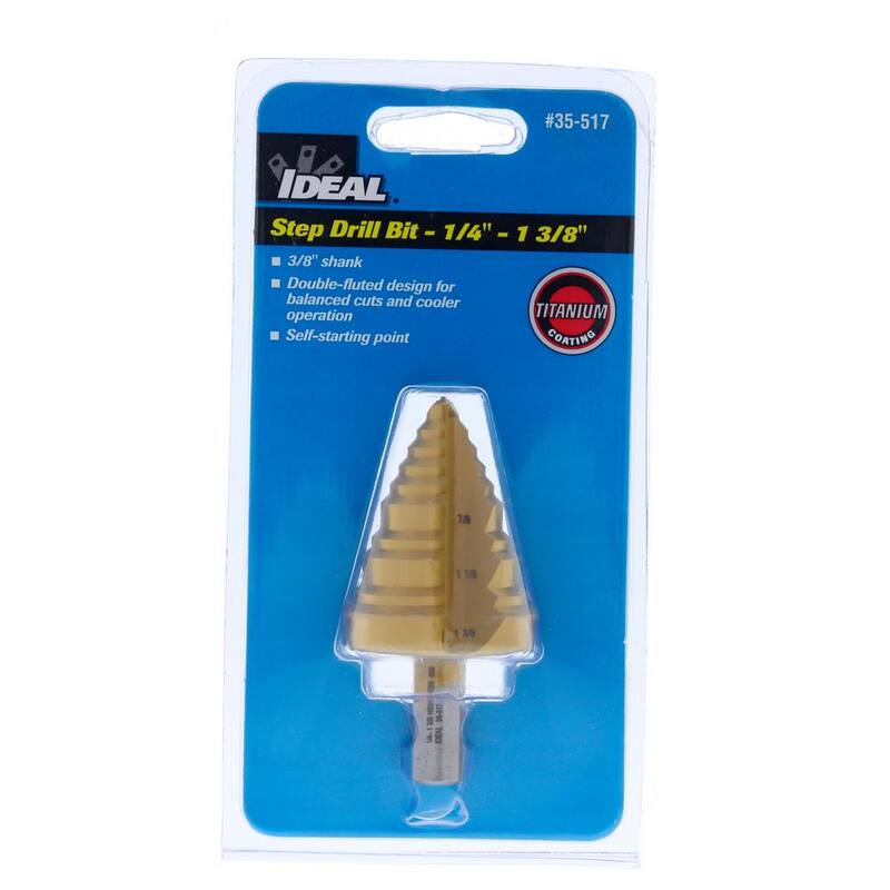 Broca escalonada IDEAL, 1/4 in. - 1 3/8 in. - 35-517