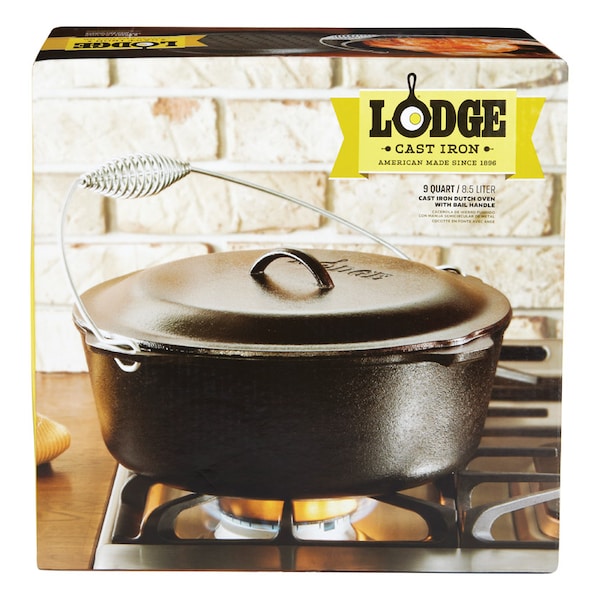 Lodge Lodge Logic Cast Iron Dutch Oven 12.875 in. 9 qt Black - L12D03