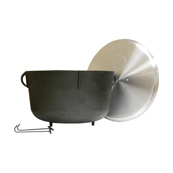 King Kooker Jambalaya Pot, Cast Iron, 10 Gallons, Preseasoned - 5940