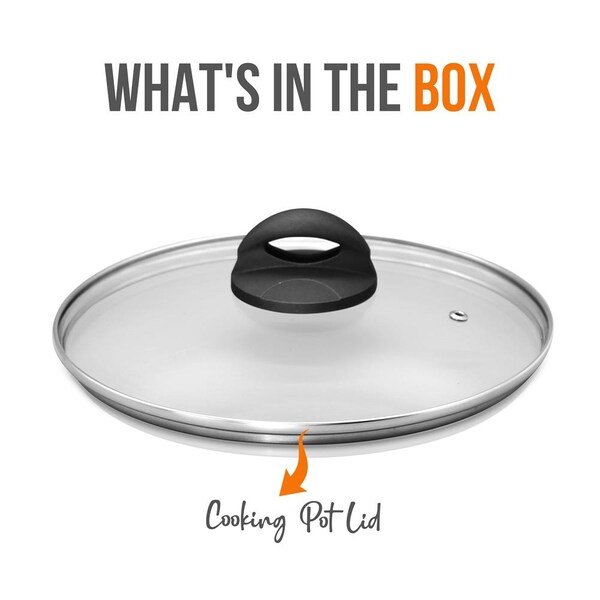 Nutrichef Cooking Pot Lid Works With Nccw12S - PRTNCCW12CPCOVER