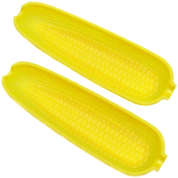 Chef Craft Corporati Chef Craft Yellow Plastic Corn Cob Dishes - 20718