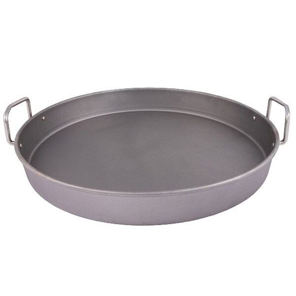 Oklahoma Joes Deep Dish Pan, Round, 18-1/2 in Dia, 19 in L, 19 in W, Carbon Steel - 1996978P04