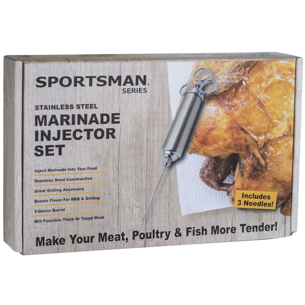 Sportsman Stainless Steel Marinade Injector Set - MAINS