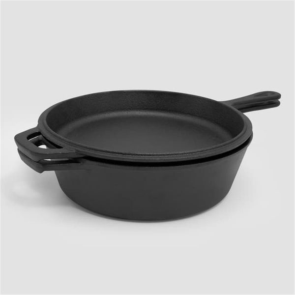 Cook Pro Cookpro  3.5 qt. Excelsteel Preseasoned Cast Iron Combo Cooker - 445