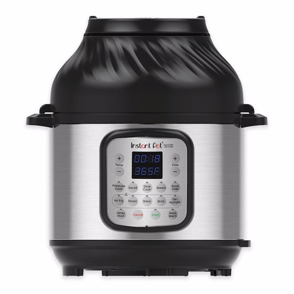 Instant Pot 8 qt. Duo Crisp Stainless Steel Pressure Cooker Black & Silver - IN9533