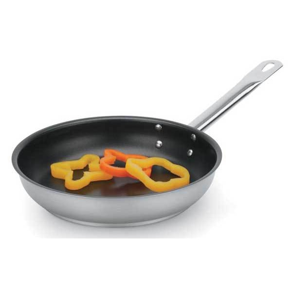 Vollrath Stainless Steel Fry Pan, 12-1/2 In Dia. - N3812