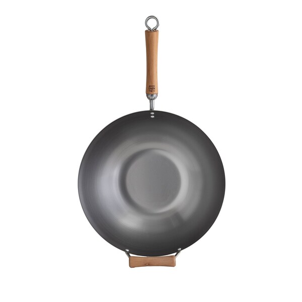 Joyce Chen Classic Series 14-In. Carbon Steel Wok with Birch Handles - J21-9978