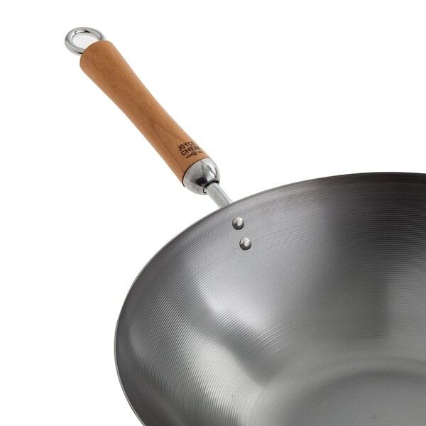 Joyce Chen Classic Series 14-In. Carbon Steel Wok with Birch Handles - J21-9978