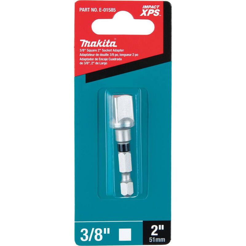 Adaptador de llave de vaso cuadrada de 3/8 pulgadas y 2 pulgadas - E-01585 de Makita IMPACT XPS.