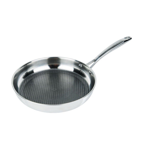 Pan De Molde 11 in. 3-Ply Stainless Steel Premium ILAG Non-Stick Scratch Resistant Frying Pan - PA3609088