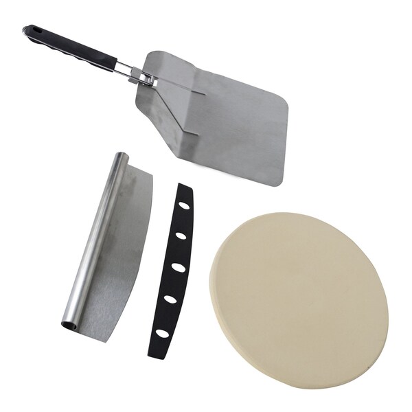 Amerihome 3 Piece Professional Style Home Pizza Stone Oven Set - PZSET3