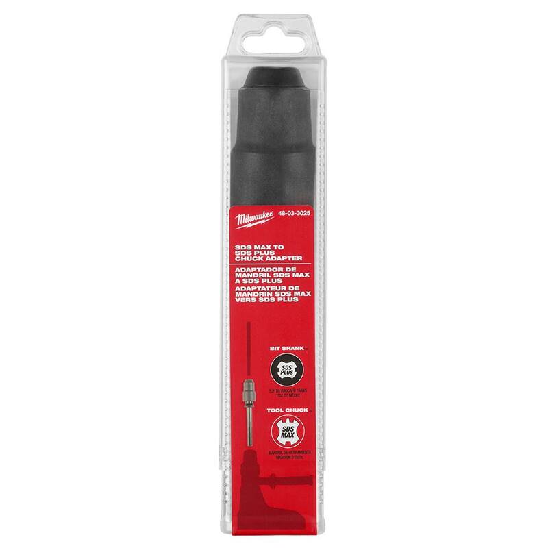 Adaptador Milwaukee SDS-MAX a SDS-Plus - 48-03-3025.
