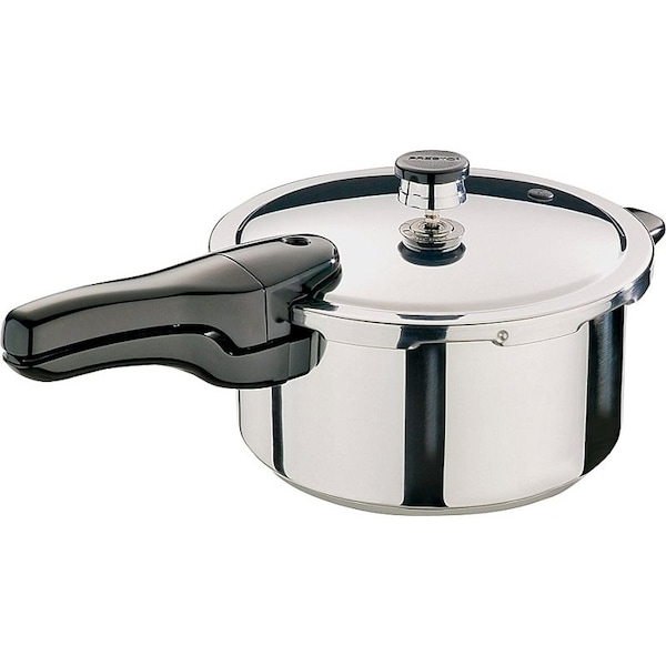 National Presto Presto 01341 Pressure Cooker, 4 qt Capacity, Stainless Steel - 1341