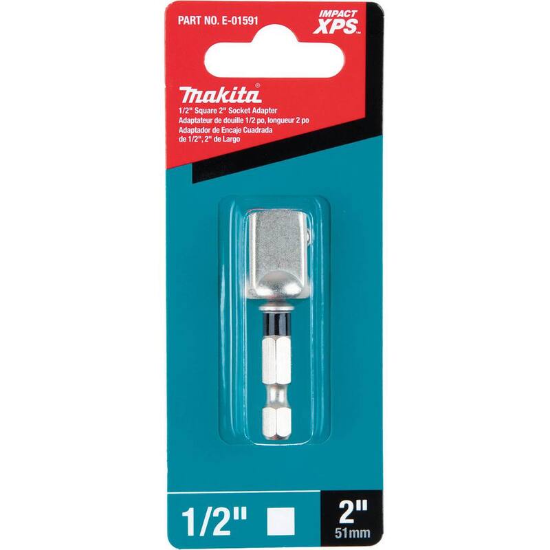 Adaptador de Socket de 1/2 pulgadas cuadradas de 2 pulgadas Impact XPS de Makita - E-01591