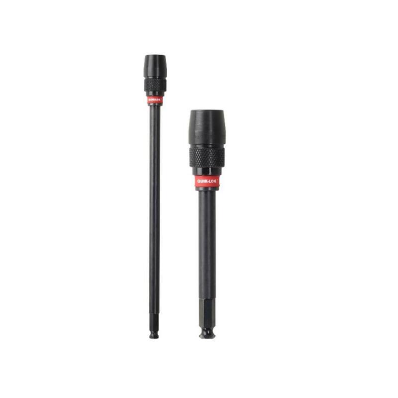 Extensión universal de broca QUIK-LOK de Milwaukee de 12 pulgadas y 5-1/2 pulgadas x 7/16 pulgadas (paquete de 2) - 48-28-1040-48-28-1030
