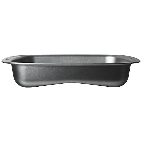 Goodcook 0 Quick Baste Roast Pan, 25 lb Capacity, Gray, 197 in L, 148 in W, 1595 in H - 4116