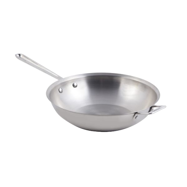 Bon Chef Cucina 12" Chef'S Pan W/Lid - Ind Btm  12" Dia. X 3" H / 3 1/2 Qt - 60008