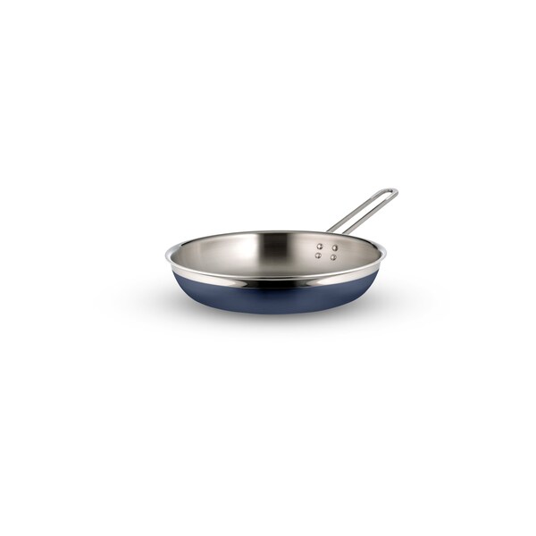 Bon Chef Country French 2 Saute Pan/Skillet-Long Hndle No Cov  11 3/4"X2 3/8"  3 Qt 4 Oz - Cobalt Blue - 71309-CF2-CB
