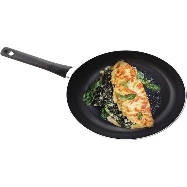 Ybm Home 9  in. Dia. x 2.5 in. Home Non-Stick Classic Non Stick Frying Pan  Black - OT9VC
