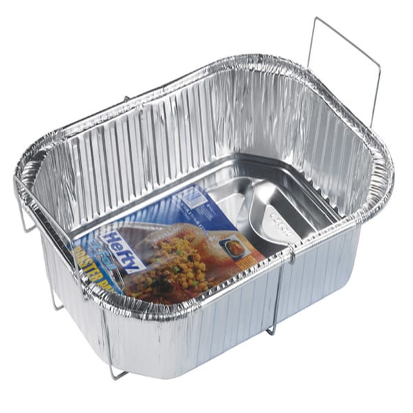 Ez Foil Hefty EZ Foil 11-3/4 in. W X 16-1/8 in. L Roasting Rack and Pan Silver - Z01986