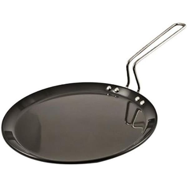 Hawkins Hawkins L55 Futura Hard Anodised Flat Tava Griddle 10 in. - 4.88mm with Steel Handle - L55