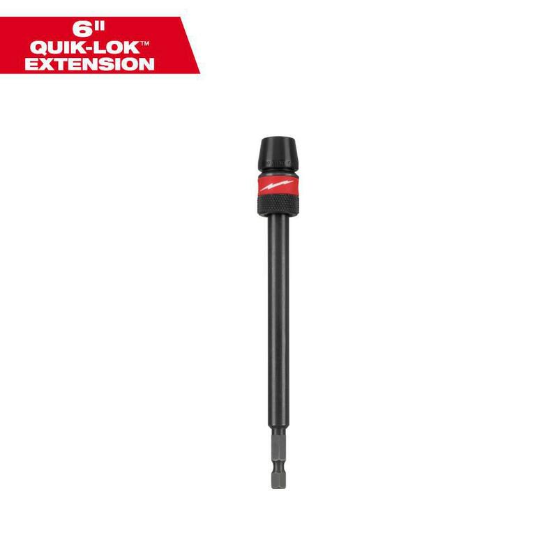 Extensión de cambio rápido de 6 pulgadas y 1/4 de pulgada de deber de impacto SHOCKWAVE de Milwaukee - 48-28-1010