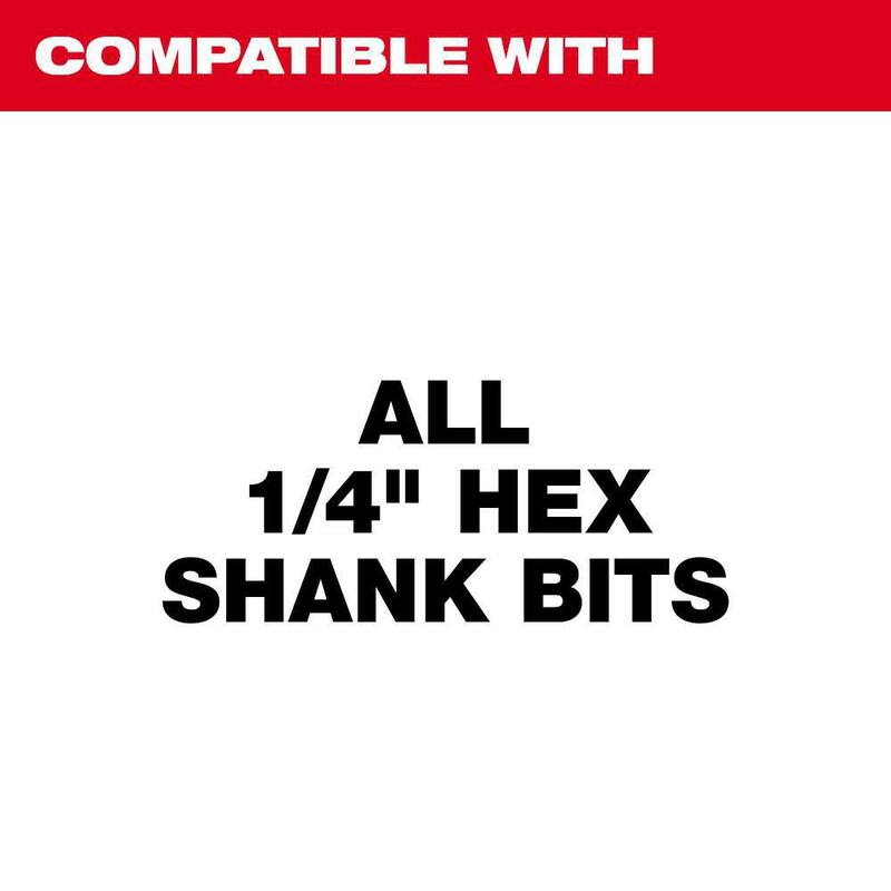 Extensión de cambio rápido de 6 pulgadas y 1/4 de pulgada de deber de impacto SHOCKWAVE de Milwaukee - 48-28-1010