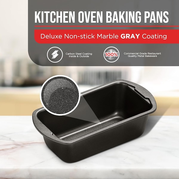Bakken-Swiss Loaf Pan Set, Nonstick Carbon Steel, Dishwasher Safe, Ideal for Bread and Cakes, 4PK - BK4LOA4