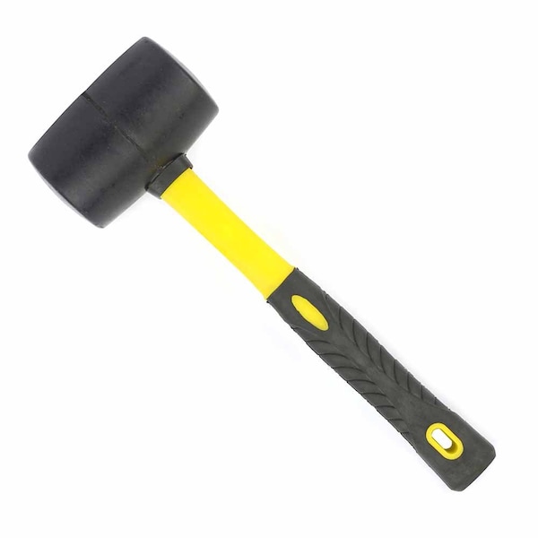 Big Horn 24 oz Rubber Mallet with Fiberglass Handle - 19299