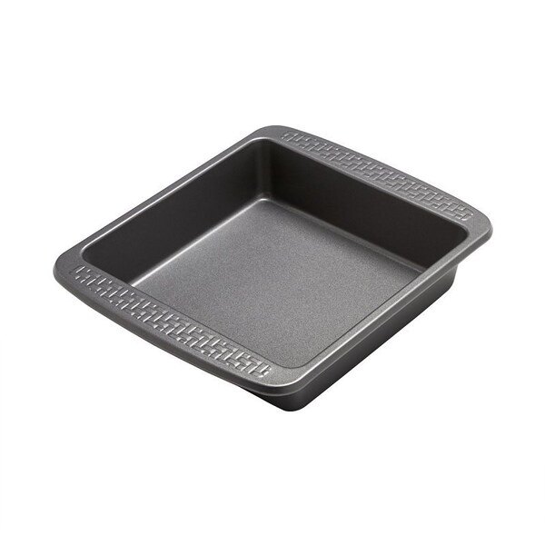 Chicago Metallic Cake Pan, Square, 11.8 in OAL, Carbon Steel, Non-Stick: Non-Stick - 5296098